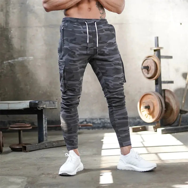 Men Sports Pants Multi-pocket