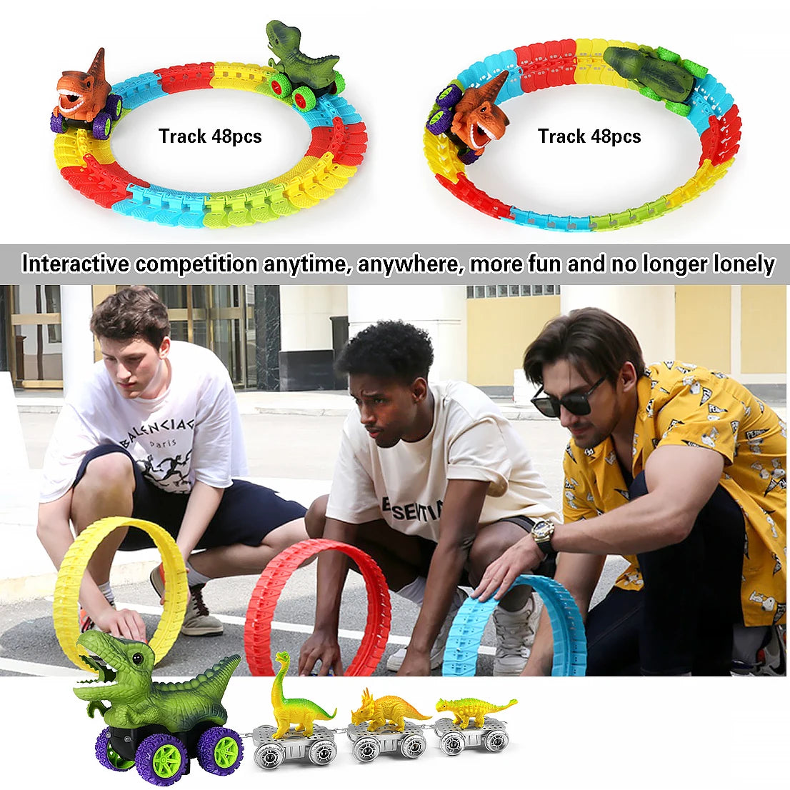 Climbing Anti Gravity Rail Car Toys