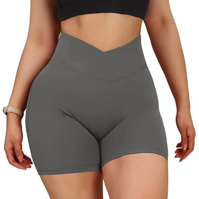 Sports Women High Waist Workout Seamless Fitness Yoga Shorts