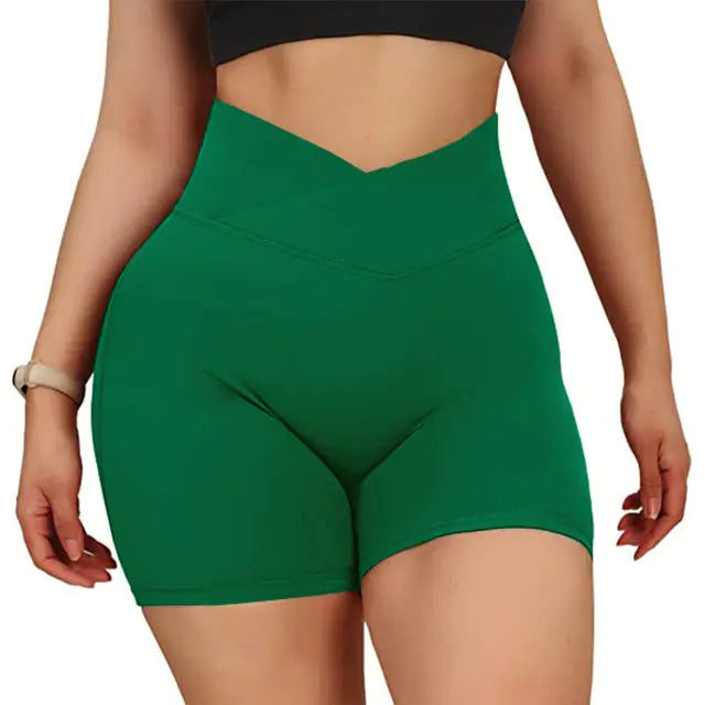 Sports Women High Waist Workout Seamless Fitness Yoga Shorts