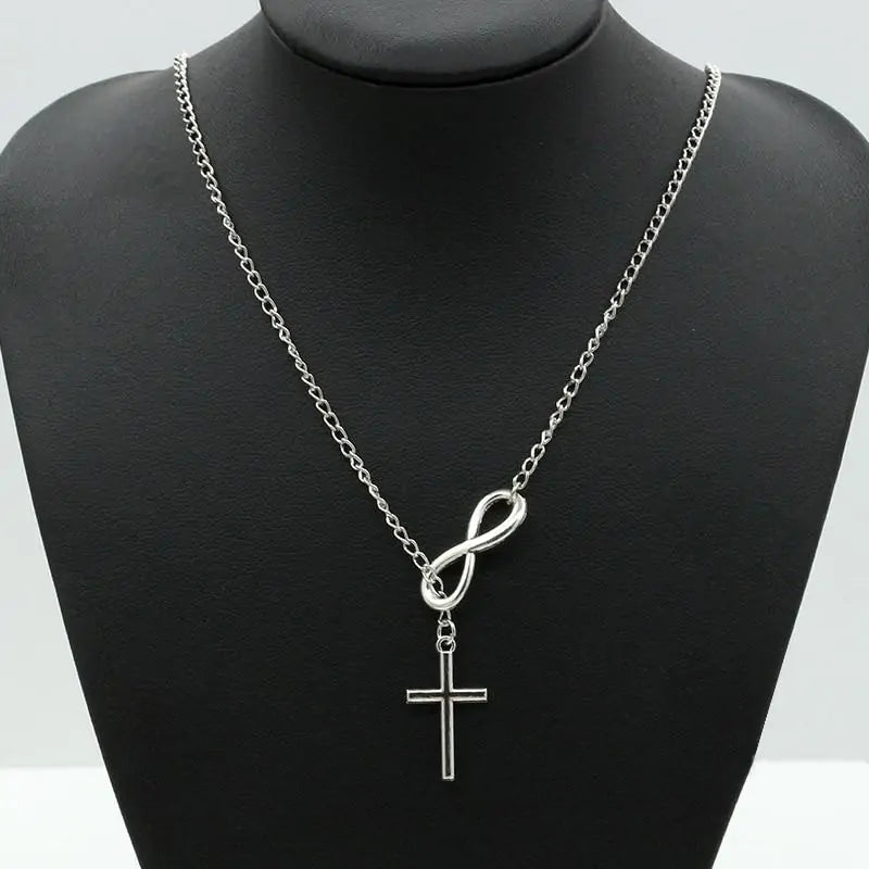 Infinity Love Cross Necklace