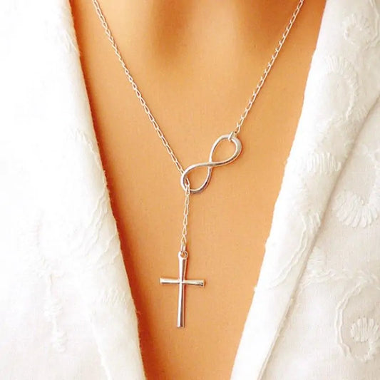 Infinity Love Cross Necklace