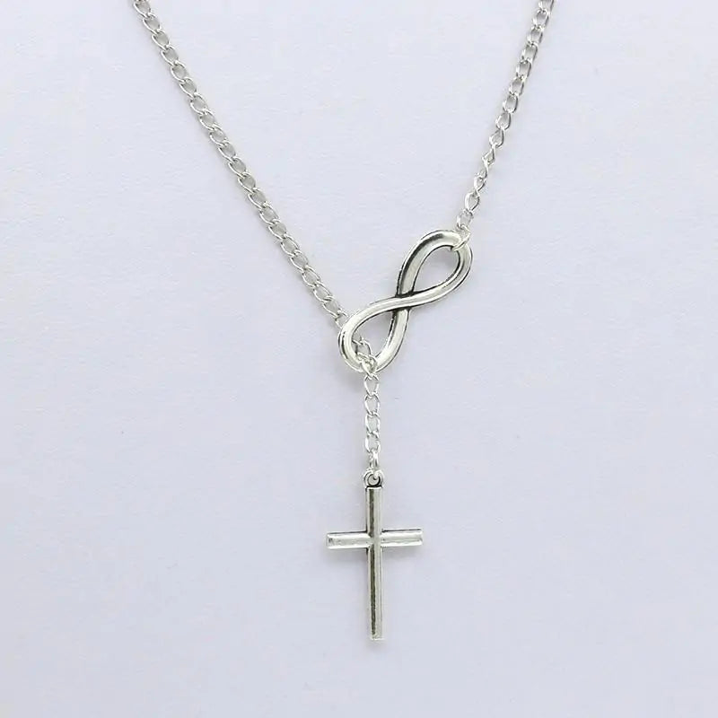 Infinity Love Cross Necklace