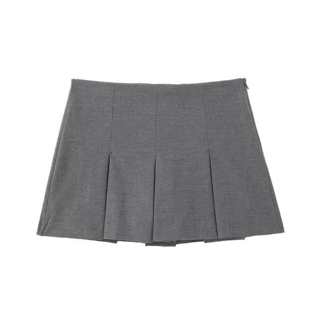 High Waist Wide Pleats Skirts