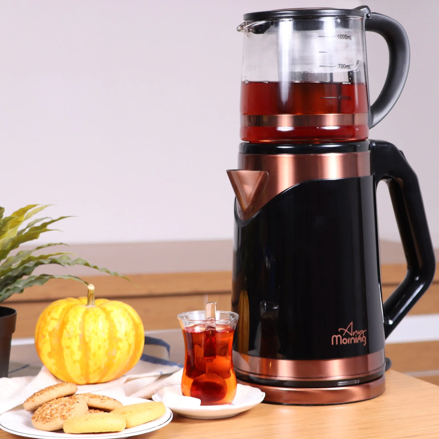 Any Morning Turkish Tea Maker,  2L - 68 oz