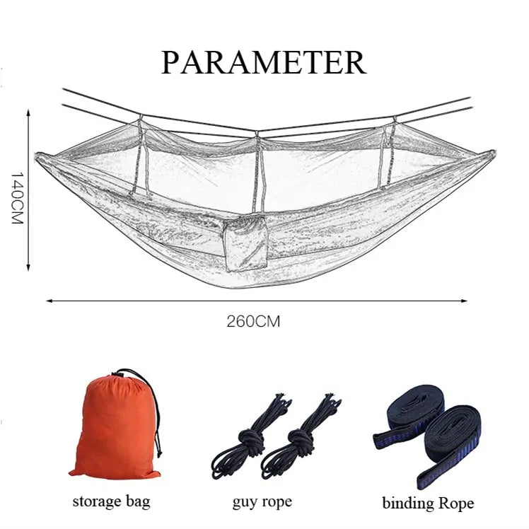 Portable Outdoor Hammock with Mosquito Net