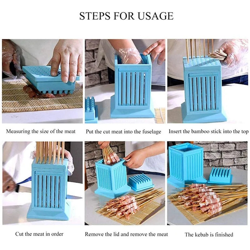 49 Holes BBQ Meat Skewer Maker