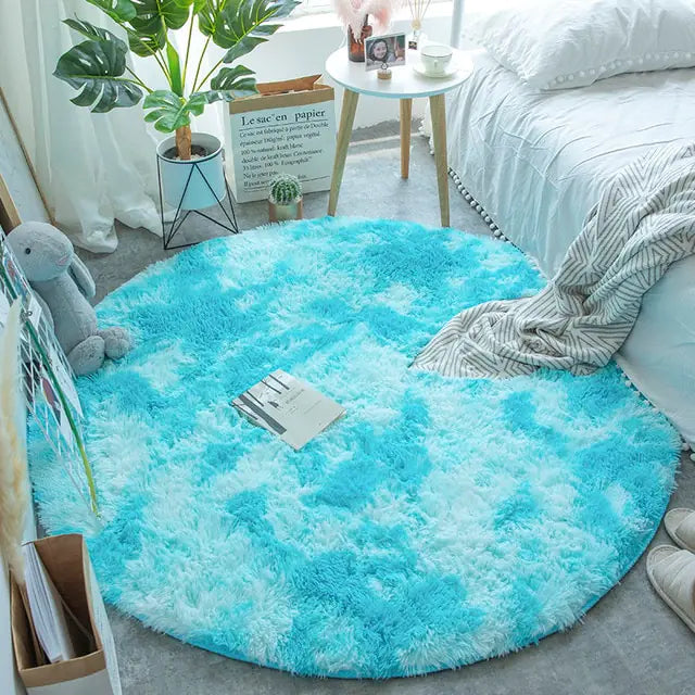 Warm Thick Round Rug Carpets