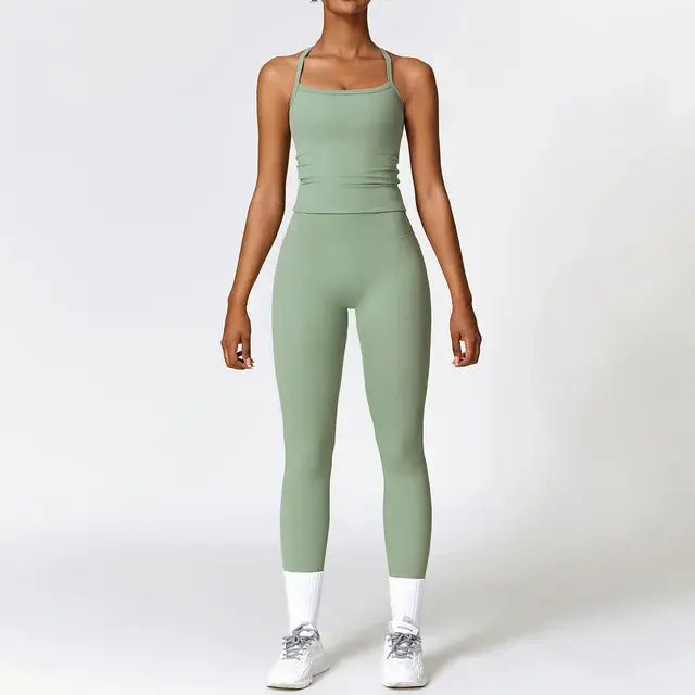 Women's 2 Piece Tight Quick-Drying Fitness Wear