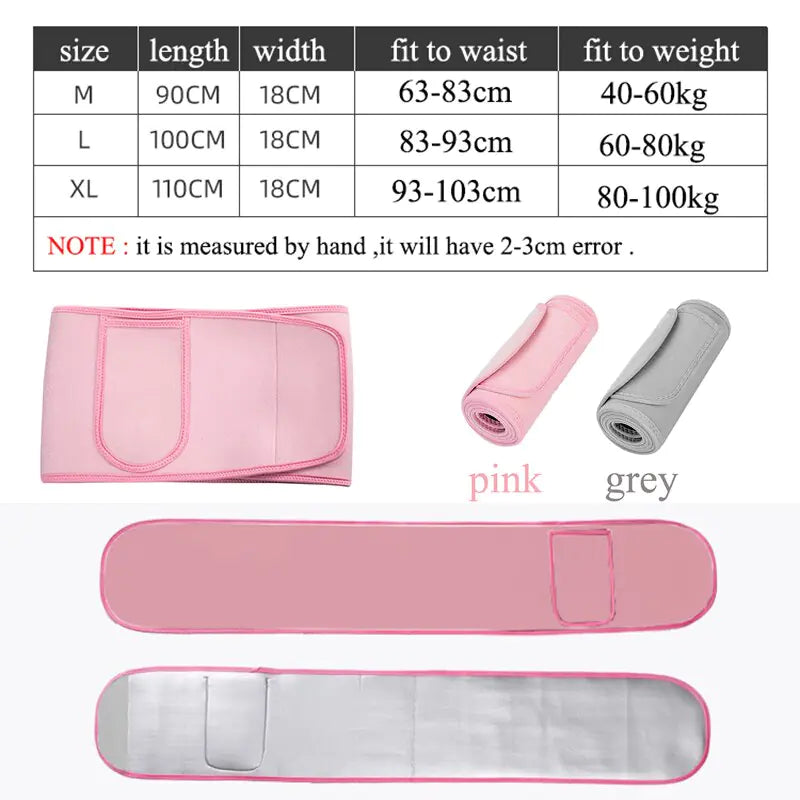 AfruliA Sport Strap Slim Waist Trainer Cincher Back Support Brace Silver Cover Sauna Sweat Belt Slimming Body Shaper Faja Girdle