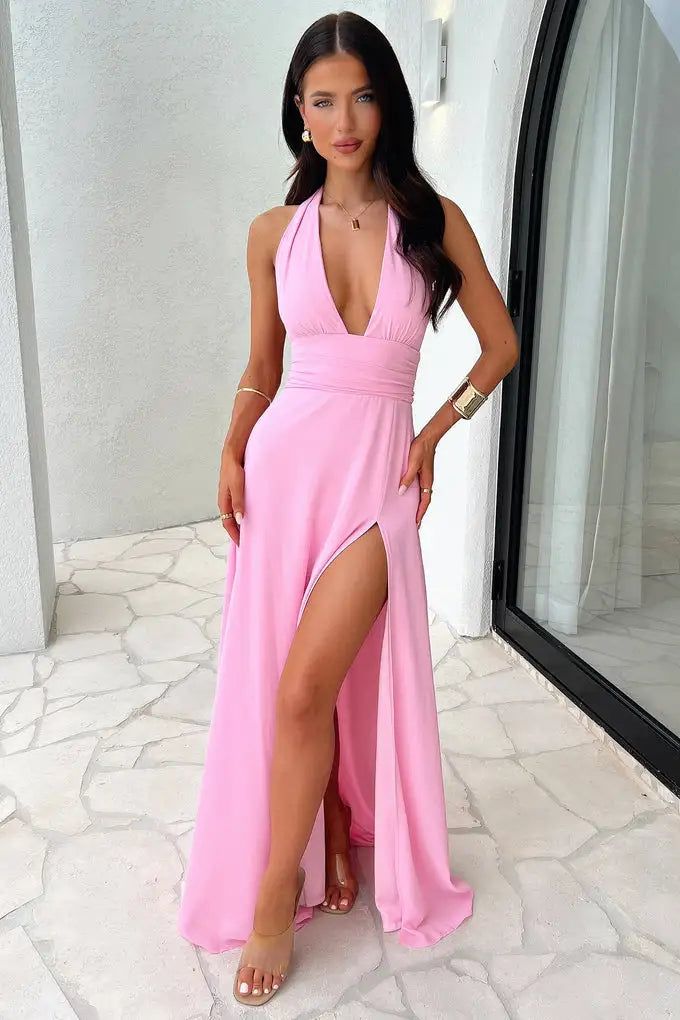 Slim Slit Evening Dress