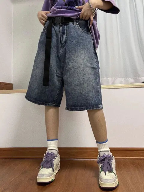 Vintage Streetwear Korean Denim Shorts