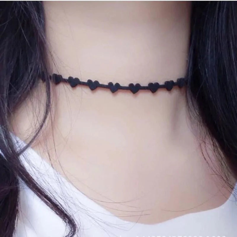 Gothic Heart Choker Necklace