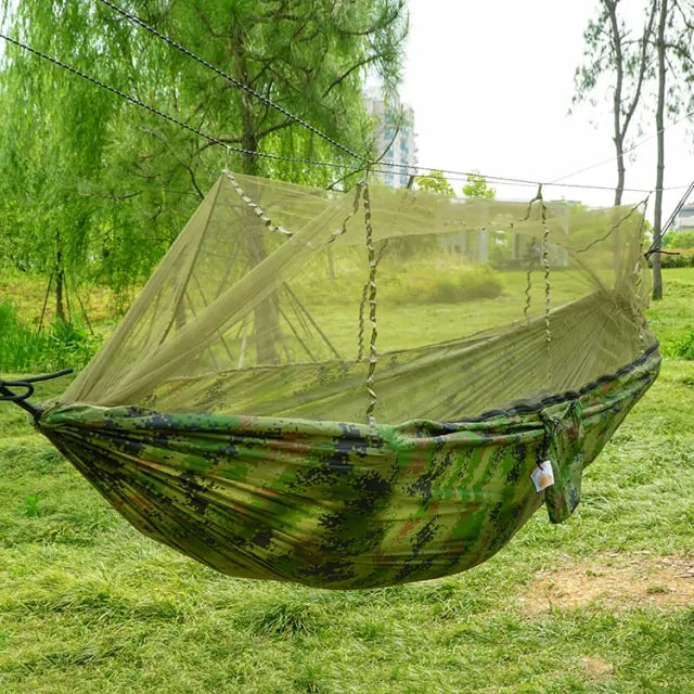 Portable Outdoor Hammock with Mosquito Net