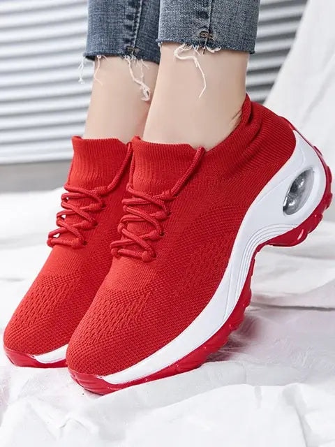 Women's Walking Shoes, Lace-On Sock