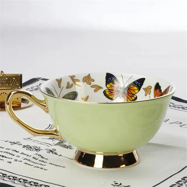 European Bone China Coffee Cup Set