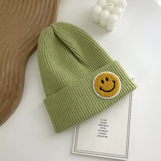 Unisex Smiley Face Warm Knitted Hat