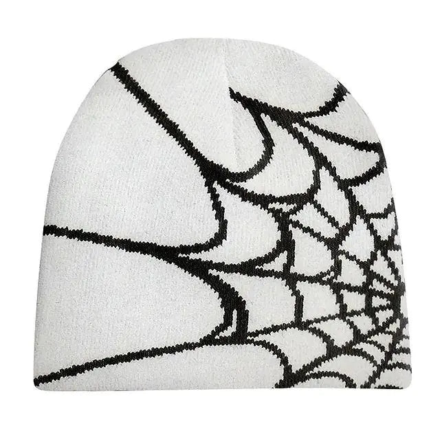 Spider Web Knitted Wool Hat