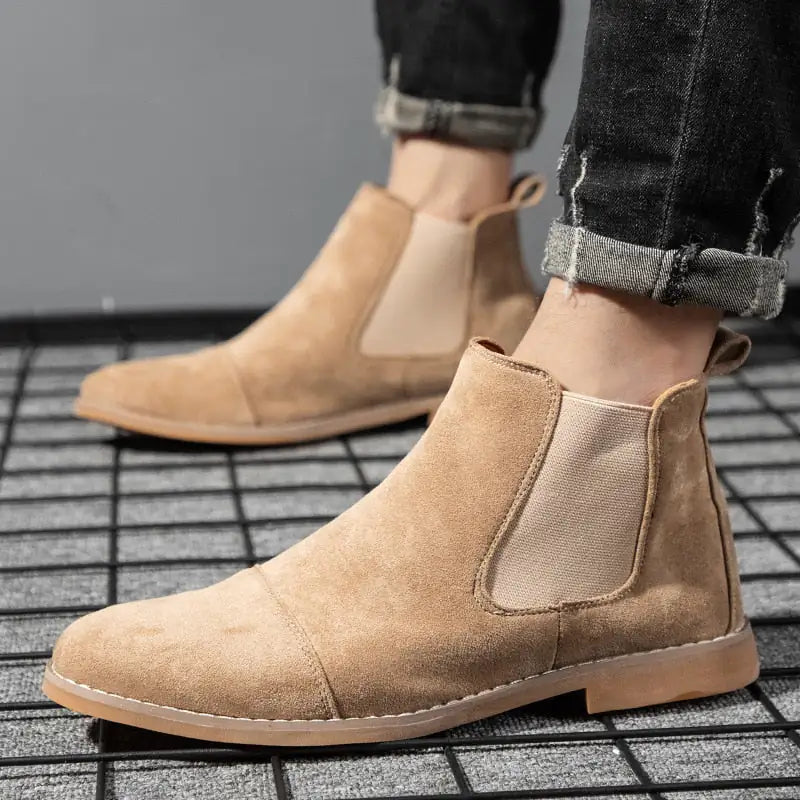 Fashion Yellow Chelsea Boots