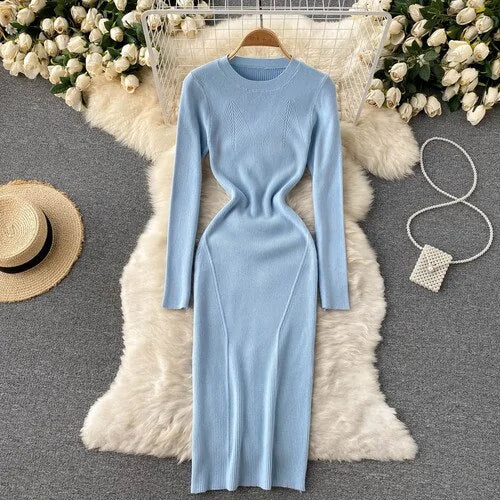 Tight Stretch Knitted Dress