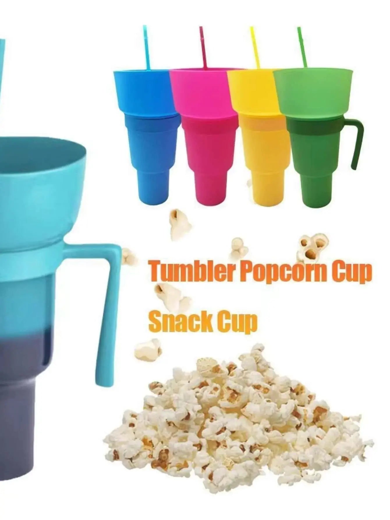 Snack With Handle & All-In-One Drink Cup