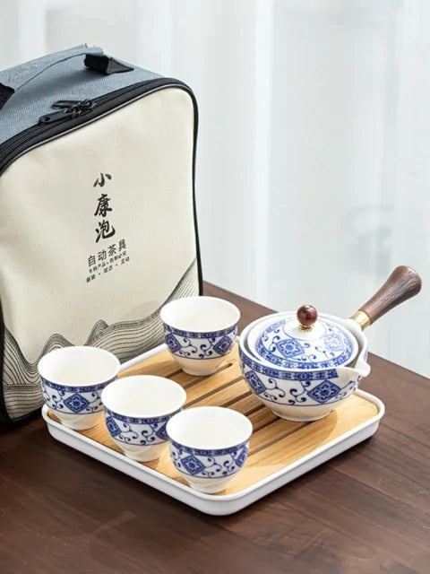 Portable Teapot Set with 360 Rotation