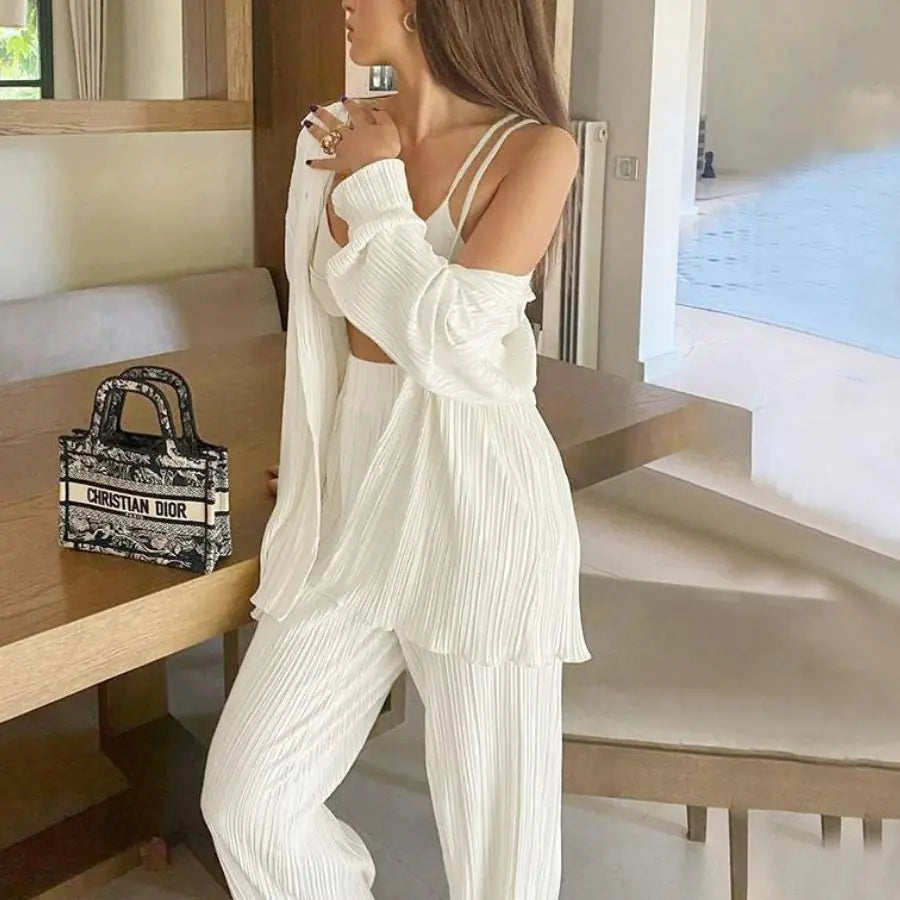 Long Blouse Two Piece Set