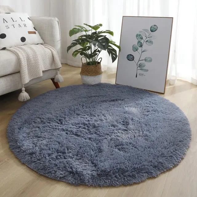 Warm Thick Round Rug Carpets