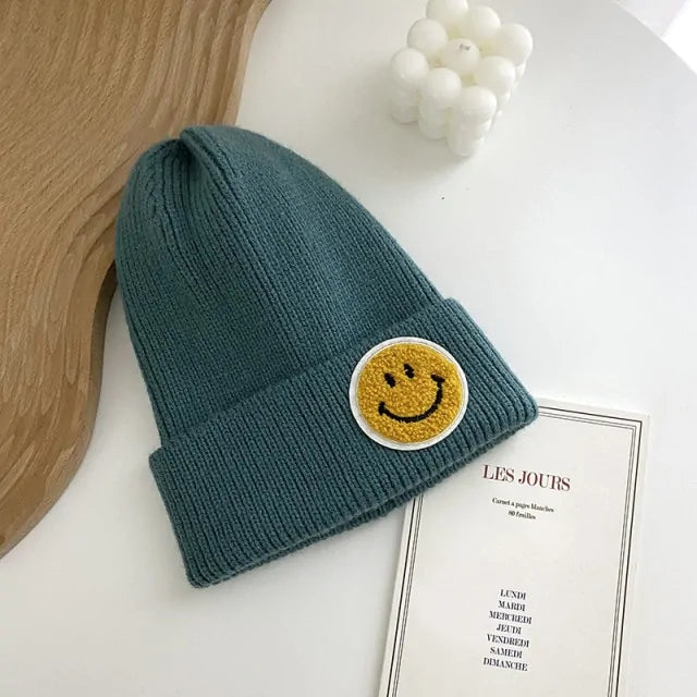 Unisex Smiley Face Warm Knitted Hat