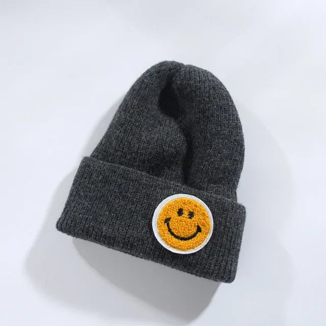 Unisex Smiley Face Warm Knitted Hat