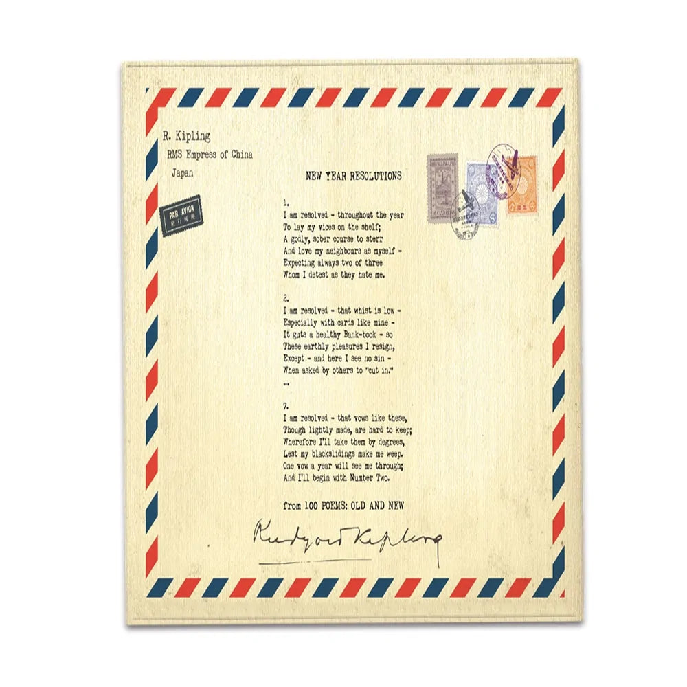 Mail Letters Printed Blanket