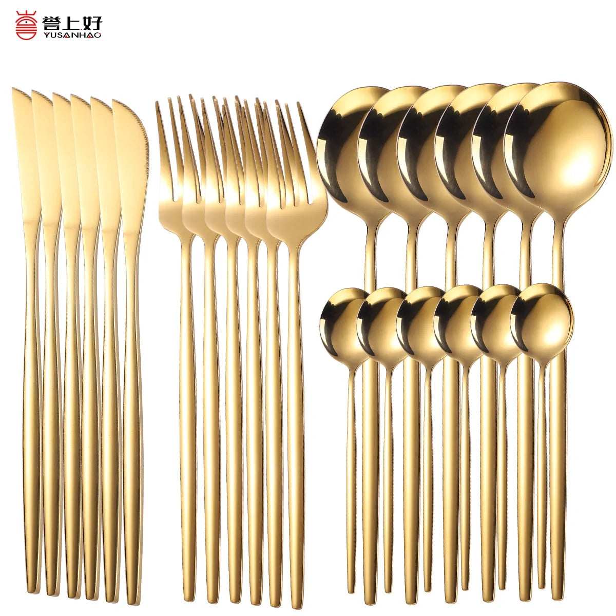 24 Pieces Luxury Cutlery Set