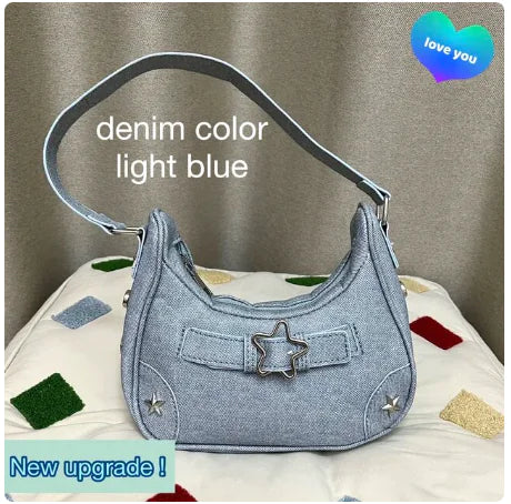 Vintage Star Denim Bag