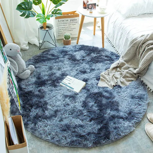 Warm Thick Round Rug Carpets