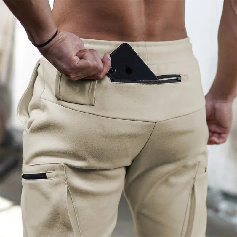 Men Sports Pants Multi-pocket