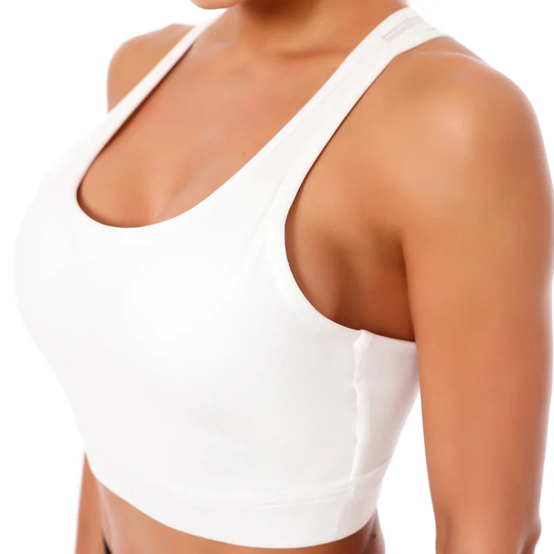 Kaminsky Women Push Up Sexy Back Sport Gathered Bra