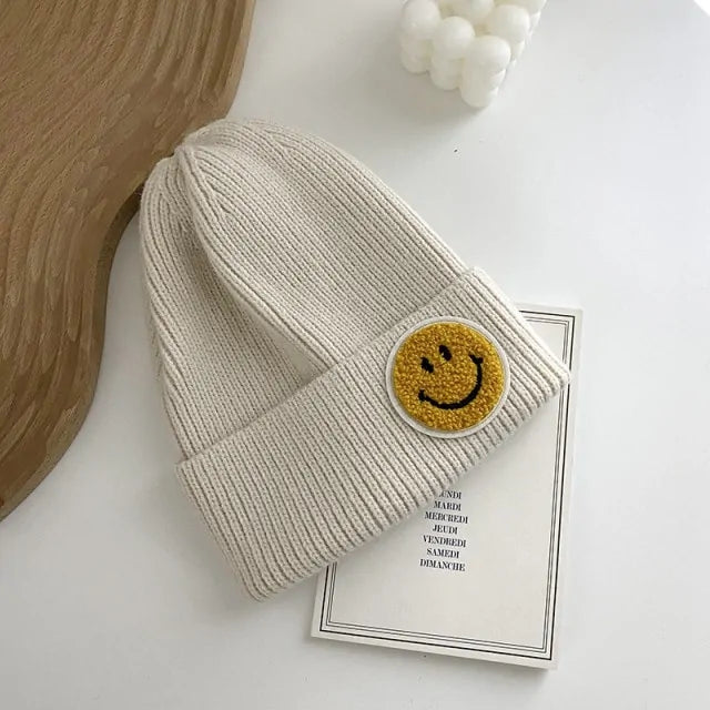 Unisex Smiley Face Warm Knitted Hat