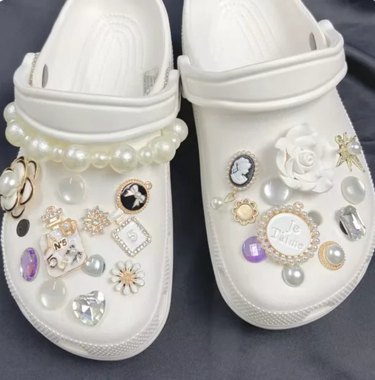 Pearl Chain Shoe Charms for Crocs and Sandals