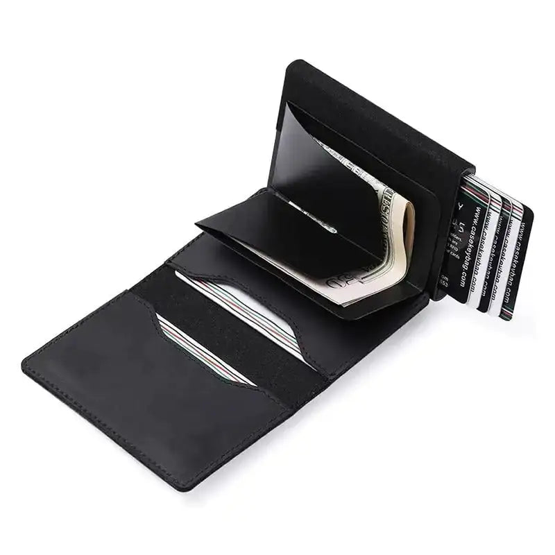 Men's Smart Leather Airtag Wallet