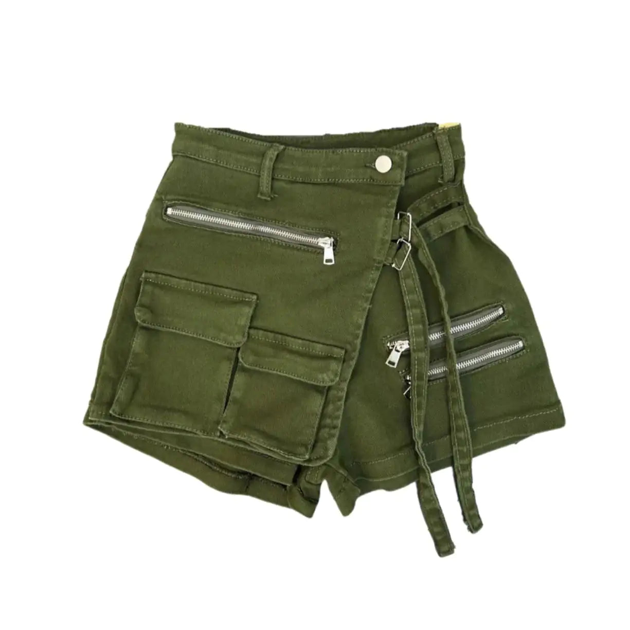 Kyla Denim Utility Cargo Shorts