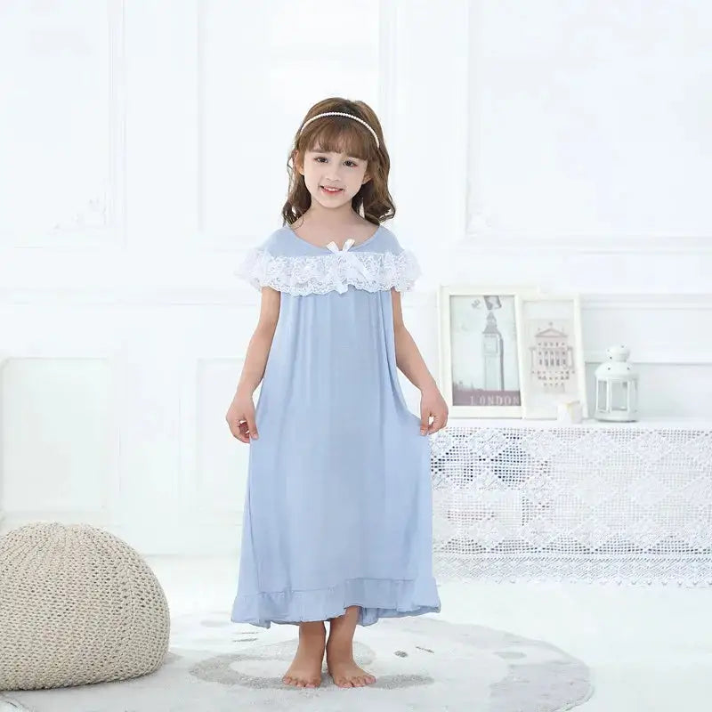 Girls Short Sleeve Pyjama Dress