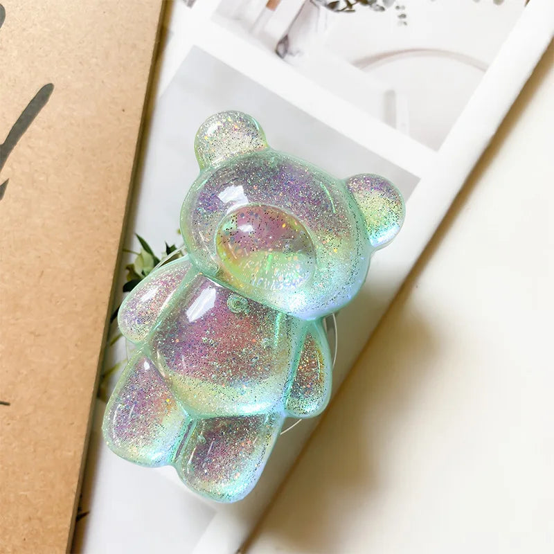 Korea Glitter Bear Cell Phone Holder