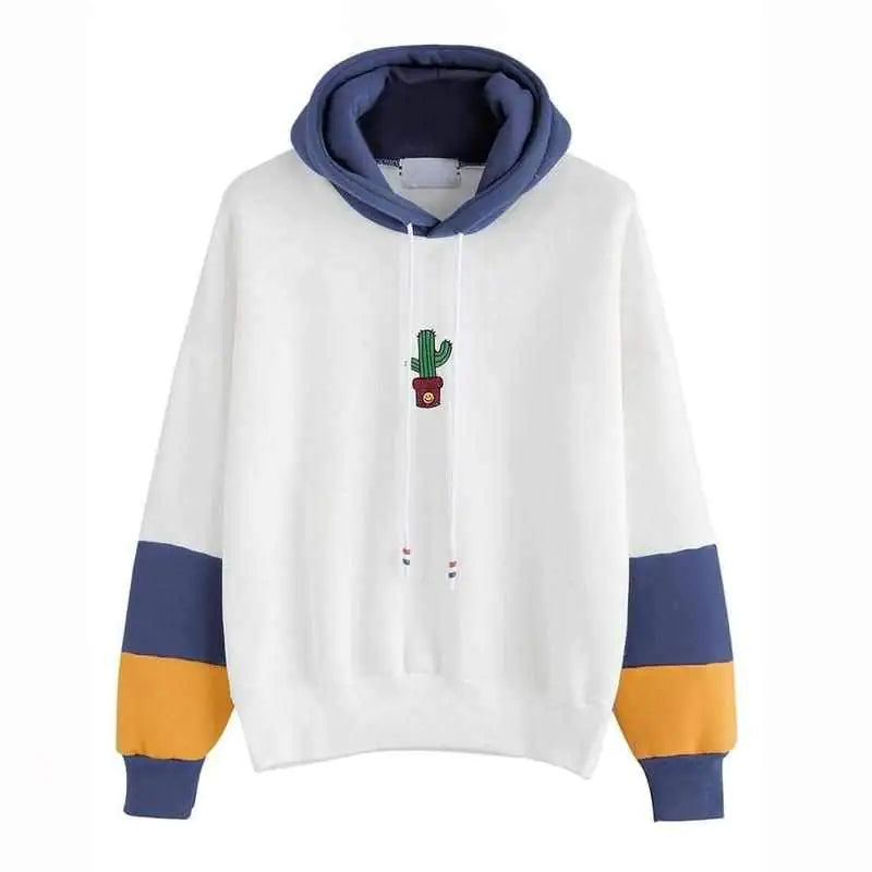 Cactus Long Sleeve Hoodie Sweatshirt