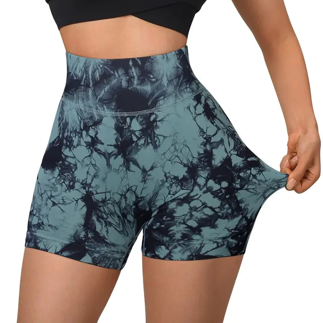 Sports Women High Waist Workout Seamless Fitness Yoga Shorts