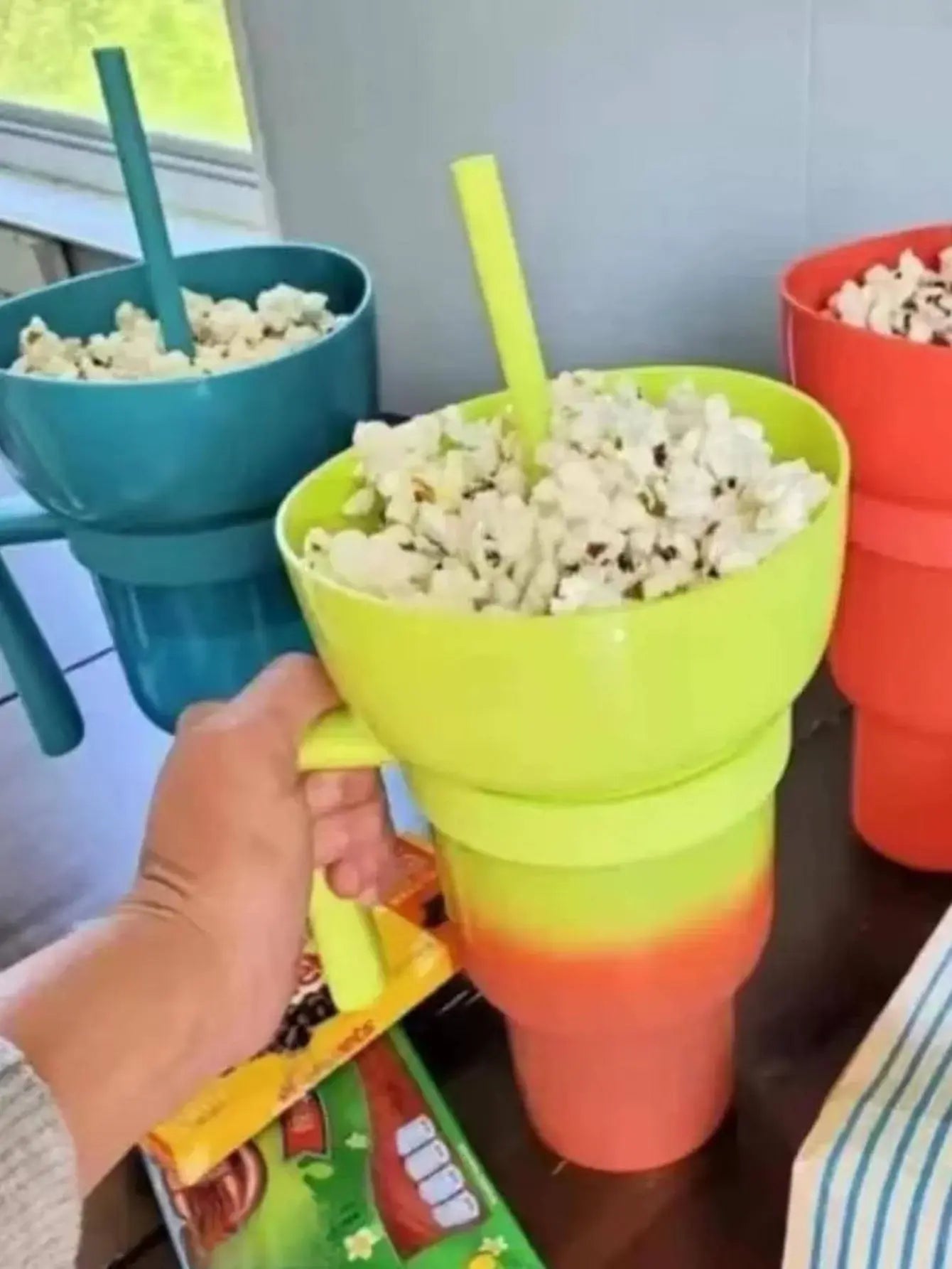 Snack With Handle & All-In-One Drink Cup