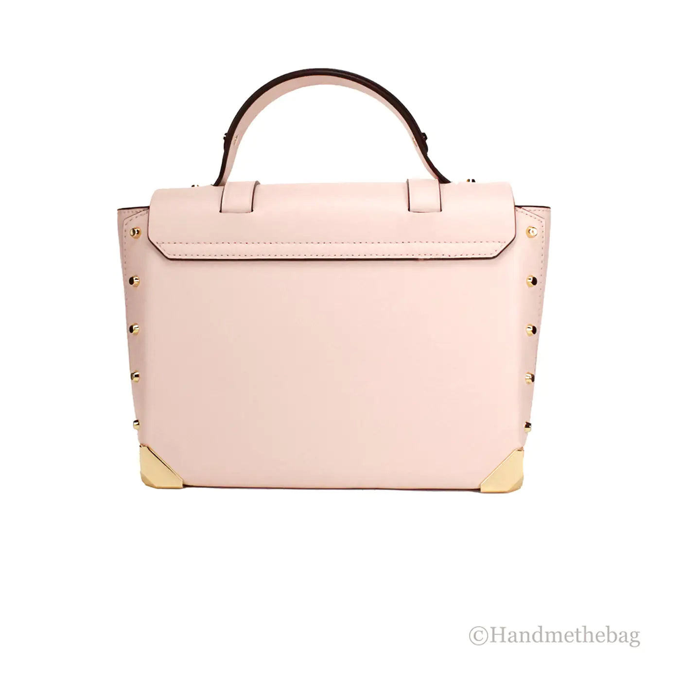 Michael Kors Manhattan Medium Powder Blush Top Handle Satchel