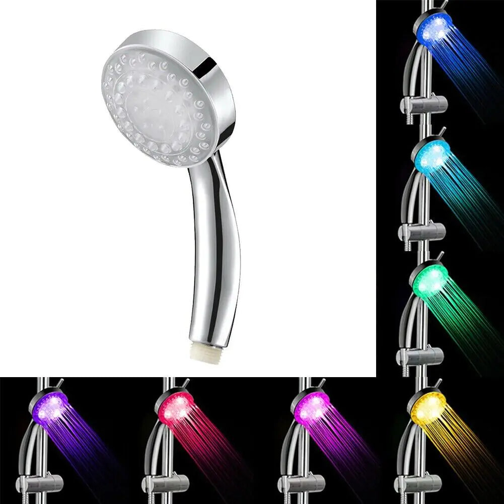 7 Color LED Light Shower Head Glow