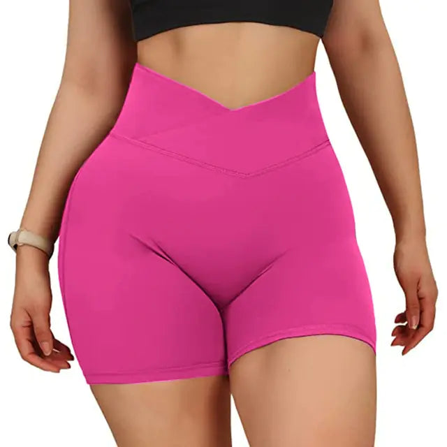 Sports Women High Waist Workout Seamless Fitness Yoga Shorts