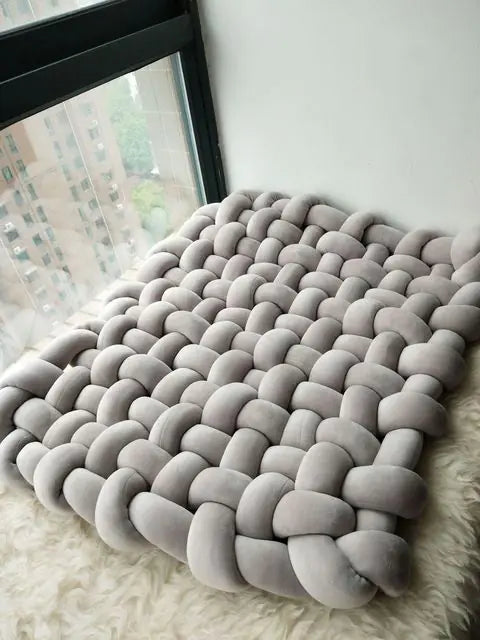 Handmade Chunky Knit Floor Blanket