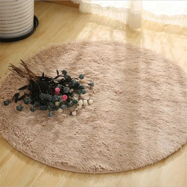 Warm Thick Round Rug Carpets